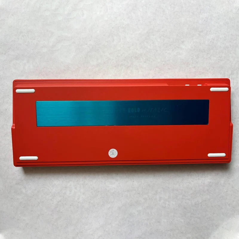 Ajazz QS87 RGB Tri-Mode 87-Keys Aluminum CNC Case Gasket-Mounted Hot-Swappable Mechanical Keyboard (Grey/Red) (Maillard Switch)
