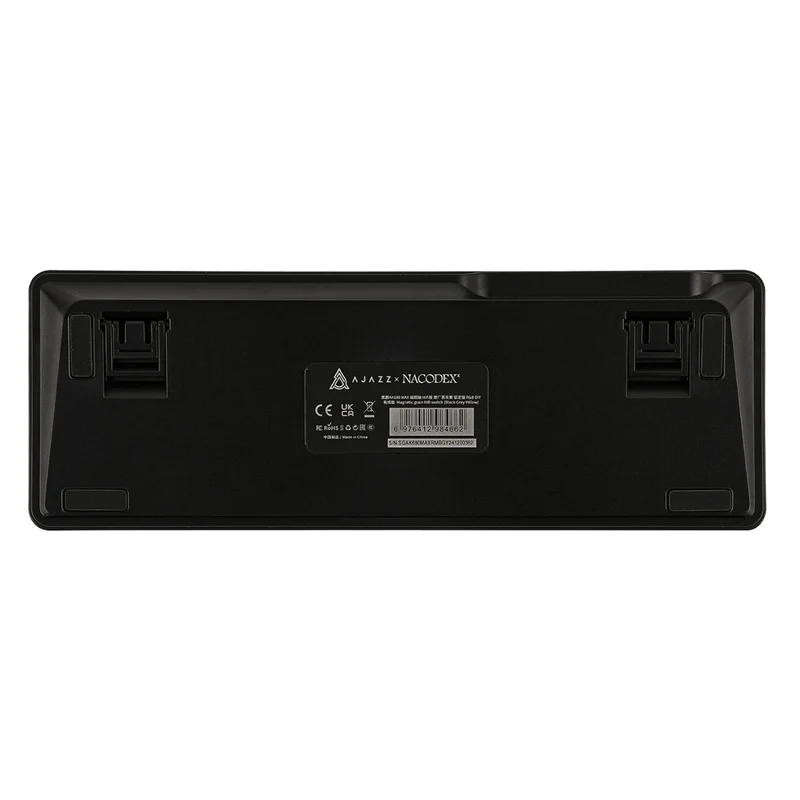 Ajazz AK680 Max RGB Tri-Mode 68-Keys Aluminum Positioning Plate Gasket-Mounted South Facing (1K Wireless + 8K Wired) Polling Rate Hot Swappable Mechanical Keyboard (Black/Grey/Yellow) (Magnetic Grain Switch)
