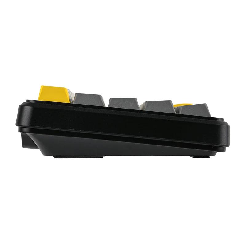 Ajazz AK680 Max RGB Tri-Mode 68-Keys Aluminum Positioning Plate Gasket-Mounted South Facing (1K Wireless + 8K Wired) Polling Rate Hot Swappable Mechanical Keyboard (Black/Grey/Yellow) (Magnetic Grain Switch)