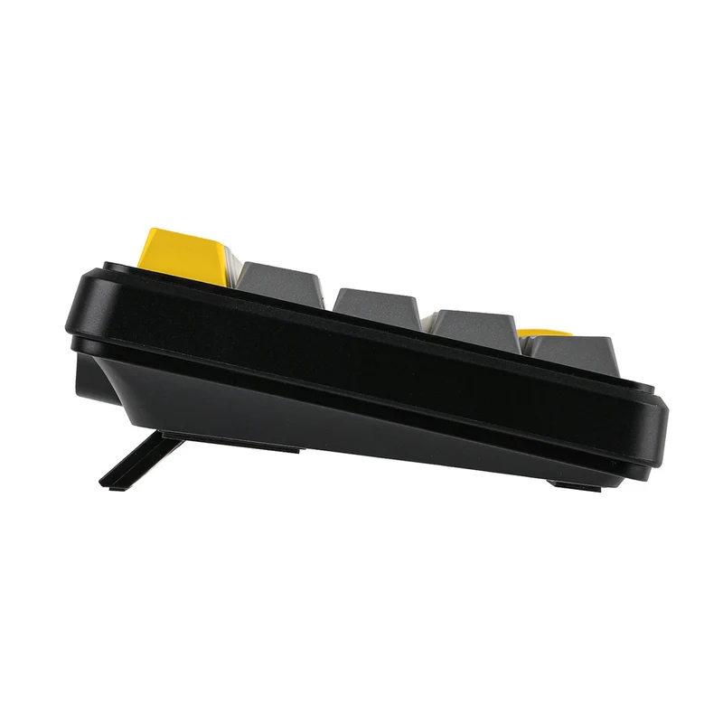 Ajazz AK680 Max RGB Tri-Mode 68-Keys Aluminum Positioning Plate Gasket-Mounted South Facing (1K Wireless + 8K Wired) Polling Rate Hot Swappable Mechanical Keyboard (Black/Grey/Yellow) (Magnetic Grain Switch)