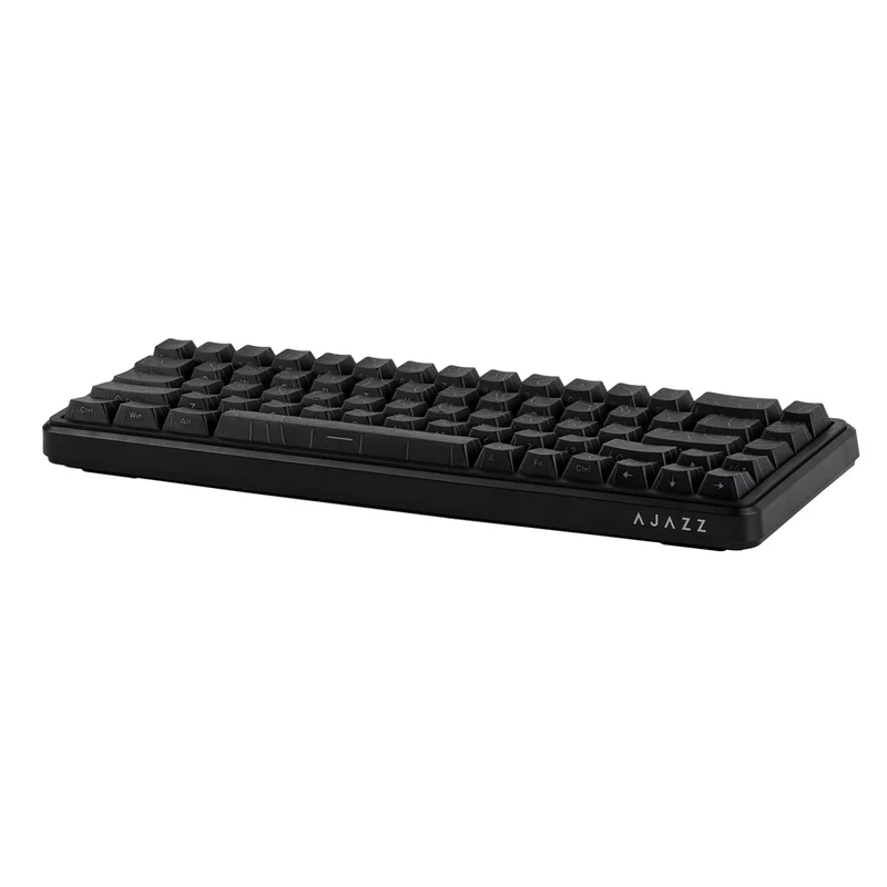 Ajazz AK680 Max RGB Wired 68-Keys Gasket-Mounted Hot Swappable Mechanical Keyboard (Contour Black) (Magnetic Grain Hifi Switch)