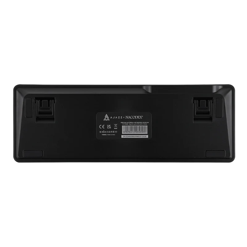 Ajazz AK680 Max RGB Wired 68-Keys Gasket-Mounted Hot Swappable Mechanical Keyboard (Contour Black) (Magnetic Grain Hifi Switch)