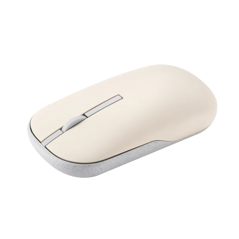 Asus Marshmallow MD100 Portable Wireless Mouse (Oat Milk) + Green Tea Latte Cover