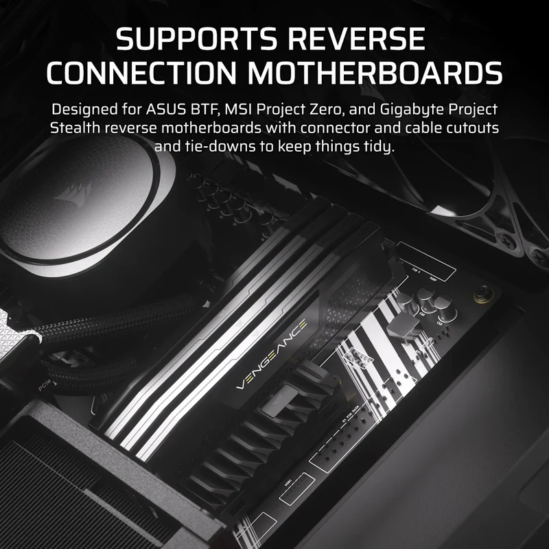 Corsair Frame 4000D RS ARGB Modular Mid-Tower PC Case (Black, White)