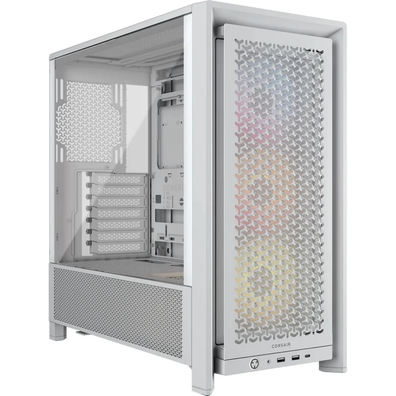 Corsair Frame 4000D RS ARGB Modular Mid-Tower PC Case (Black, White)