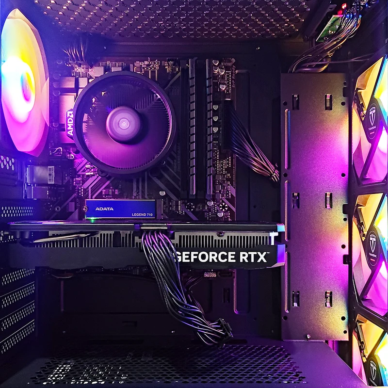 Alpha Cronus Black Desktop Gaming PC | AMD Ryzen 5 5600 | 16GB RAM | 512GB SSD | with WiFi + Bluetooth | GeForce RTX 4060 | Windows 11 Pro