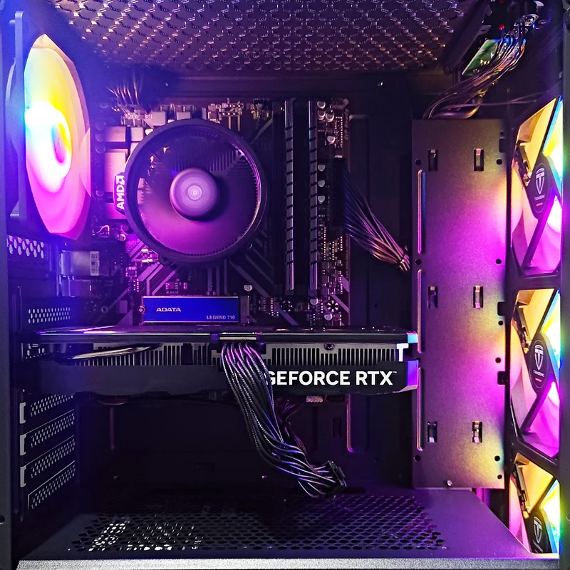 Alpha Cronus Black Desktop Gaming PC | AMD Ryzen 5 5600 | 16GB RAM | 512GB SSD | with WiFi + Bluetooth | GeForce RTX 4060 | Windows 11 Pro