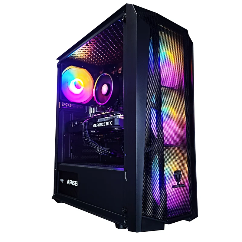 Alpha Cronus Black Desktop Gaming PC | AMD Ryzen 5 5600 | 16GB RAM | 512GB SSD | with WiFi + Bluetooth | GeForce RTX 4060 | Windows 11 Pro