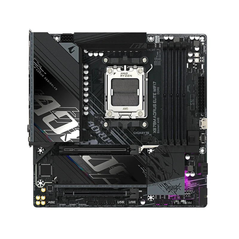 Gigabyte X870M Aorus Elite WiFi7 DDR5 AMD Gaming Motherboard