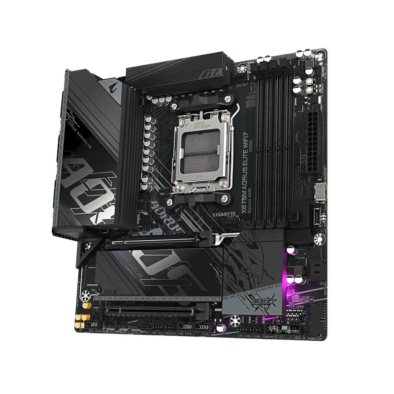 Gigabyte X870M Aorus Elite WiFi7 DDR5 AMD Gaming Motherboard