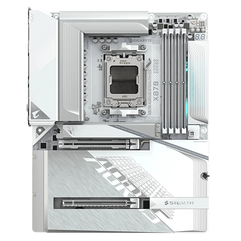 Gigabyte X870 Aorus Stealth Ice DDR5 AMD Gaming Motherboard