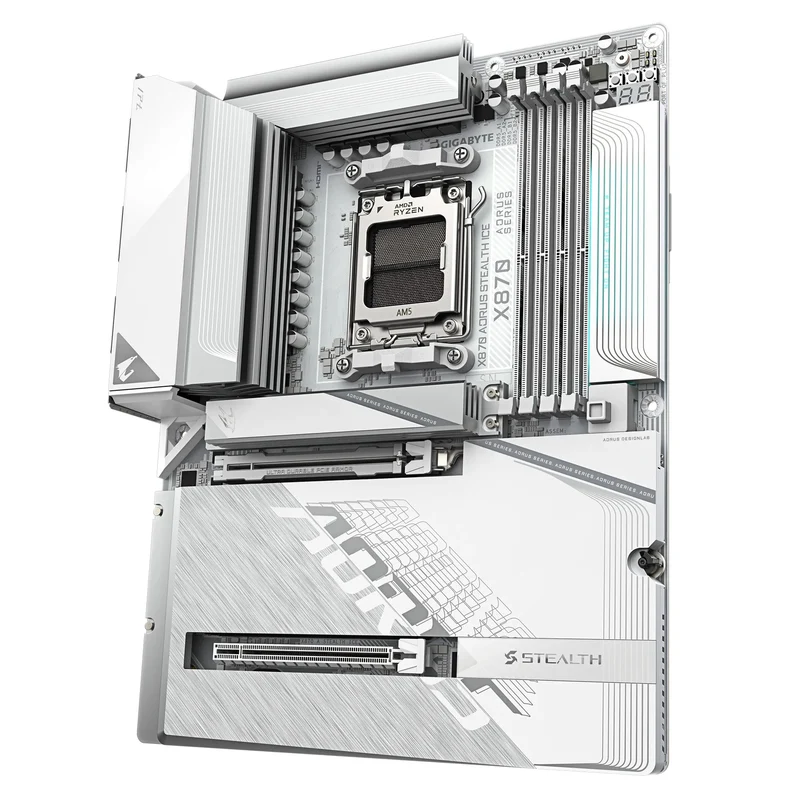Gigabyte X870 Aorus Stealth Ice DDR5 AMD Gaming Motherboard