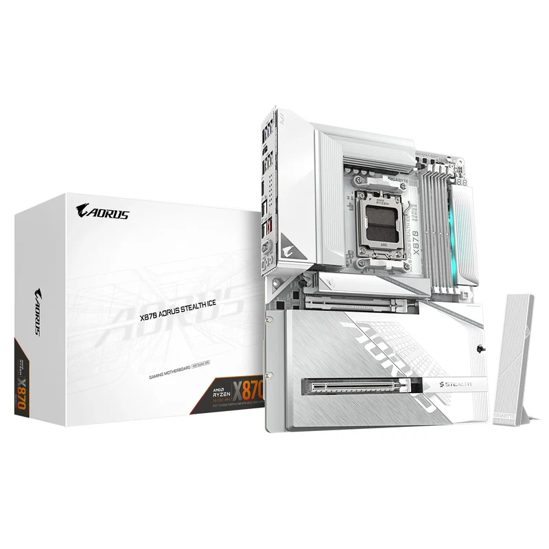 Gigabyte X870 Aorus Stealth Ice DDR5 AMD Gaming Motherboard