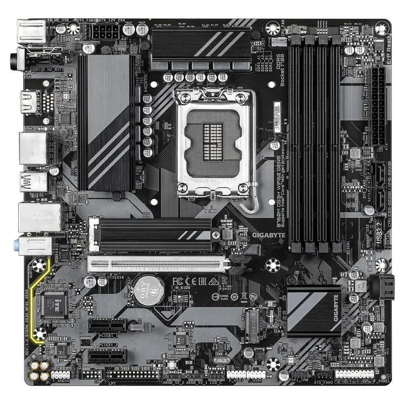 Gigabyte B760M DS3H WiFi6E Gen5 DDR5 Intel Ultra Durable Motherboard