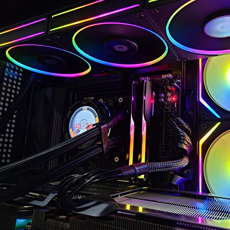 Ultra TK-2 Black Desktop Gaming PC | AMD Ryzen 7 9800X3D | 64GB RAM | 2TB SSD | RTX 5070 Ti OC | Windows 11 Pro
