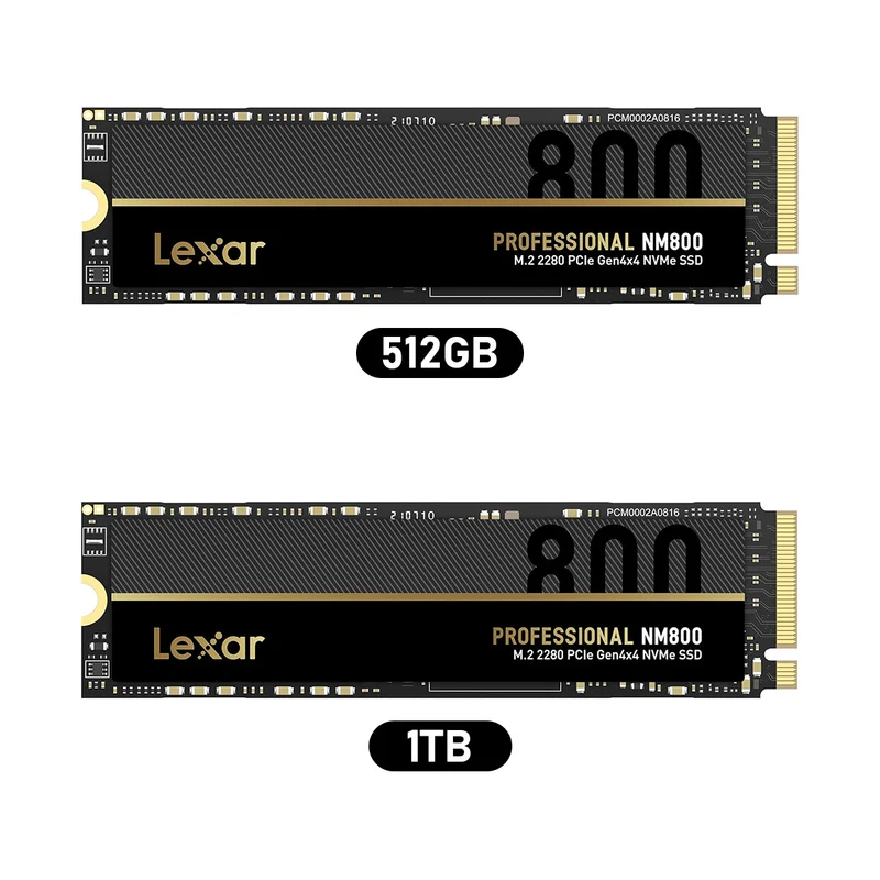 Lexar NM800 M.2 2280 7000MB/s Read PCIe Gen4x4 NVMe SSD (512GB, 1TB) (LNM800X512G-RNNNG, LNM800X001T-RNNNG)