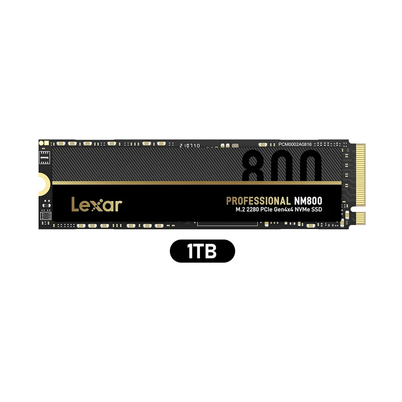 Lexar NM800 M.2 2280 7000MB/s Read PCIe Gen4x4 NVMe SSD (512GB, 1TB) (LNM800X512G-RNNNG, LNM800X001T-RNNNG)