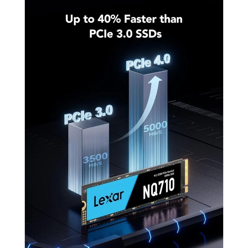 Lexar NQ710 M.2 2280 5000MB/s Read PCIe Gen4x4 NVMe SSD (1TB, 2TB)