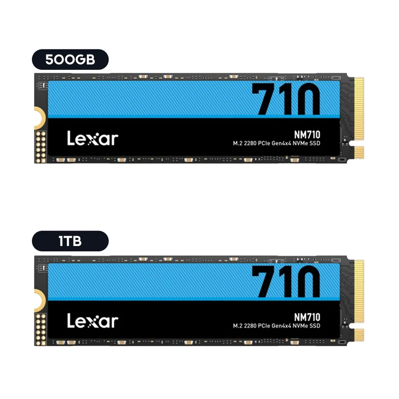 Lexar NM710 M.2 2280 5000MB/s Read PCIe Gen4x4 NVMe SSD (500GB, 1TB)