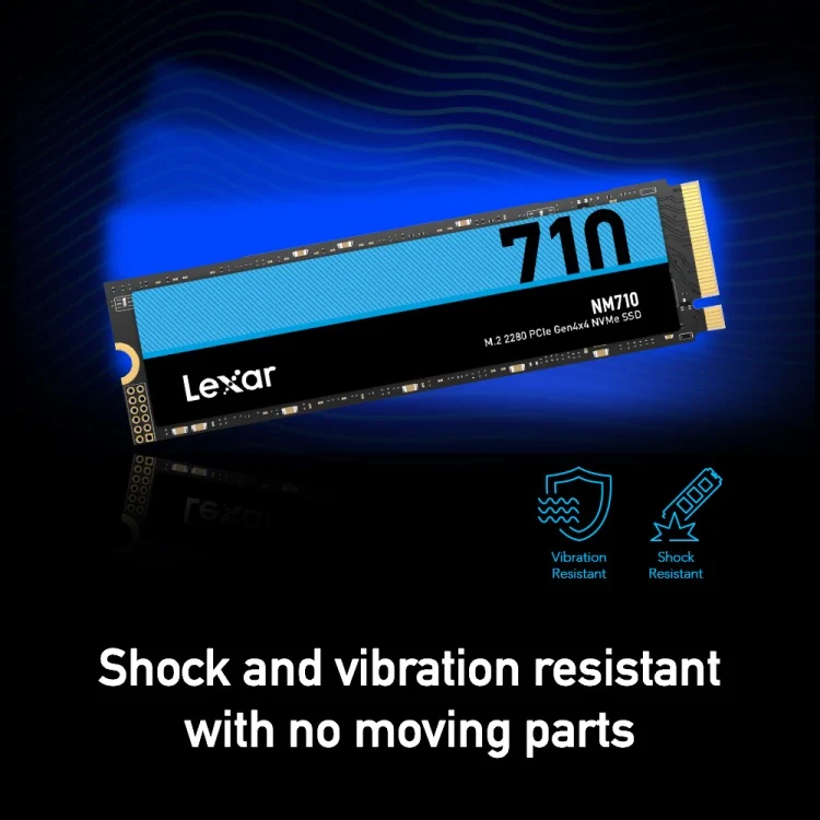 Lexar NM710 M.2 2280 5000MB/s Read PCIe Gen4x4 NVMe SSD (500GB, 1TB)
