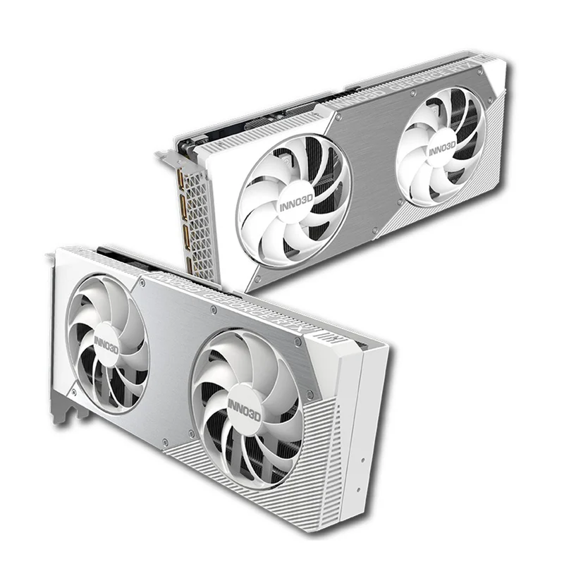 INNO3D GeForce RTX 5060 Ti Twin X2 OC 8GB GDDR7 Graphics Card (White) (N506T2-08D7X-193075W)