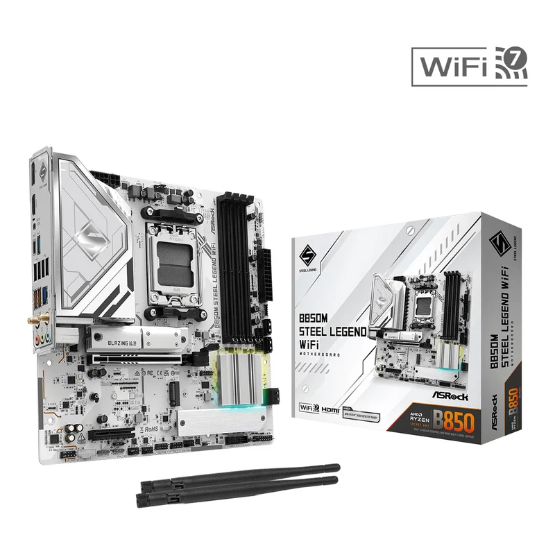 Asrock B850M Steel Legend Wifi DDR5 Motherboard