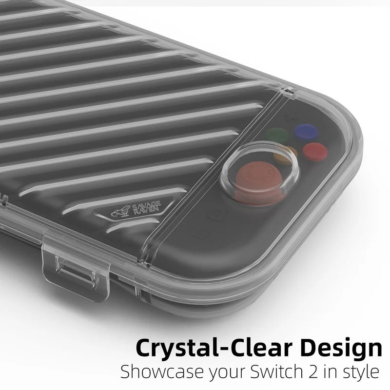 Skull & Co. Simple Case for Nintendo Switch 2 (Smoky Black, Crystal Clear)
