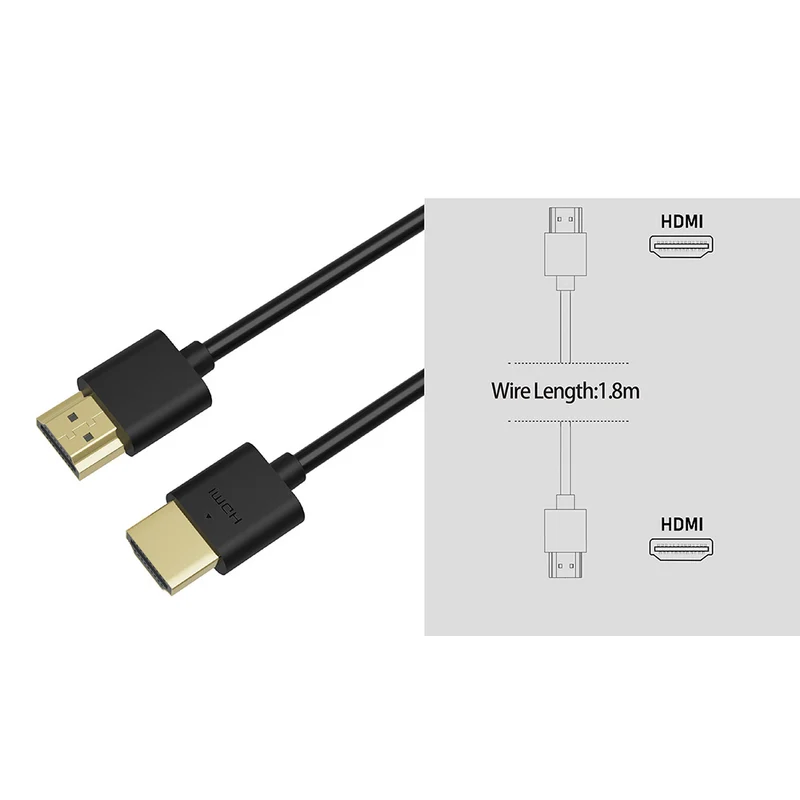 Dobe HDMI Video Cable 1.8m for Nintendo Switch 2/Nintendo Switch/Nintendo Switch OLED/PS3/PS4/PS5/Xbox One/Xbox Series TNS-1861