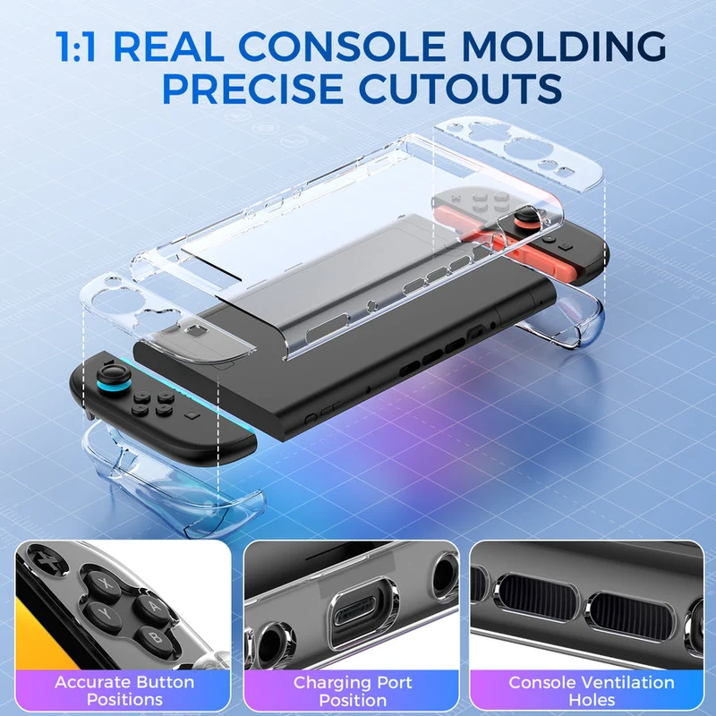 IINE PC Protective Case Set for Nintendo Switch 2 (Transparent) (L1095)