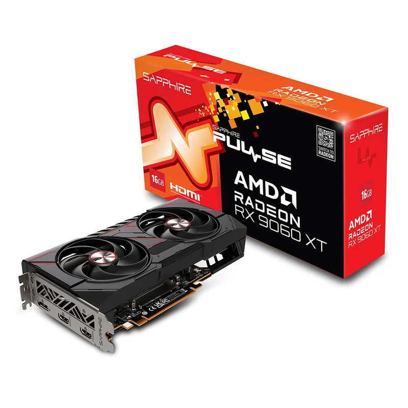 Sapphire Pulse AMD Radeon RX 9060 XT Gaming OC 16GB GDDR6 Graphics Card