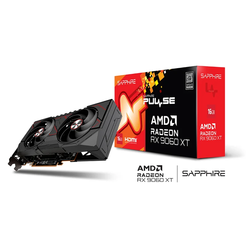Sapphire Pulse AMD Radeon RX 9060 XT Gaming OC 16GB GDDR6 Graphics Card