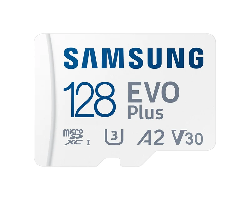 Samsung Evo Plus microSDXC UHS-I 160mb/s Read Memory Card with SD Adapter (64GB, 128GB)