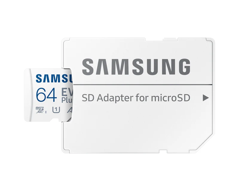 Samsung Evo Plus microSDXC UHS-I 160mb/s Read Memory Card with SD Adapter (64GB, 128GB)