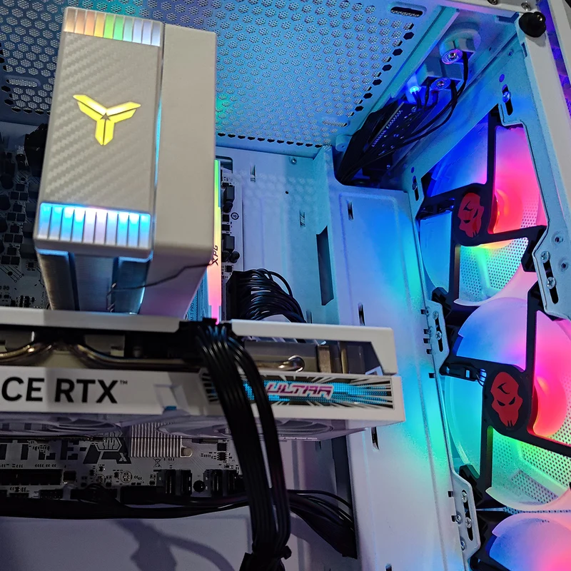 Alpha Aurora White Desktop Gaming PC | AMD Ryzen 5 5500 | 16GB RAM | 512GB SSD | RTX 4060 | Windows 11 Pro