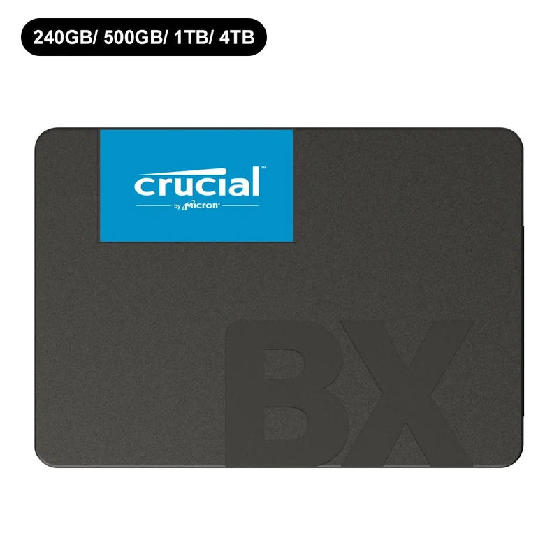Crucial BX500 3D NAND SATA 2.5-Inch SSD (240GB, 500GB, 1TB, 4TB)
