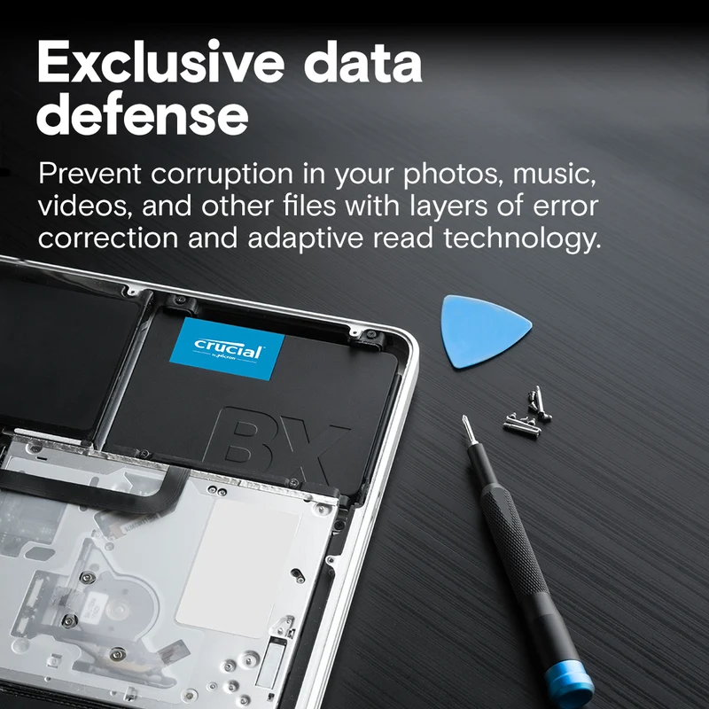 Crucial BX500 3D NAND SATA 2.5-Inch SSD (240GB, 500GB, 1TB, 4TB)