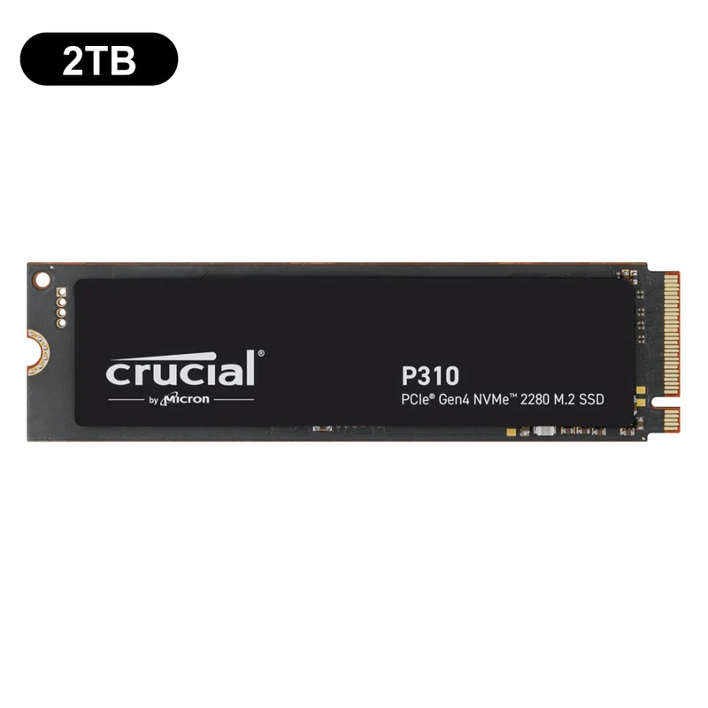 Crucial P310 PCIe Gen4 NVMe 2280 M.2 SSD (1TB, 2TB) (CT1000P310SSD8, CT2000P310SSD8)