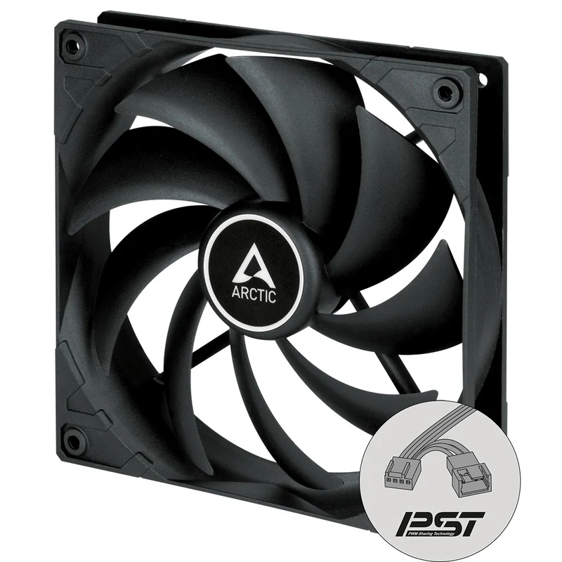 Arctic F14 PWM PST 140mm PWM Single Fan (Black) (ACFAN00219A)