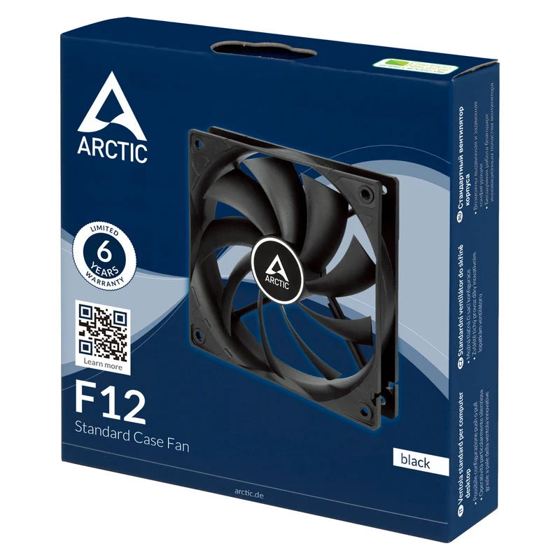 Arctic F12 120mm Single Fan (Black) (ACFAN00201A)
