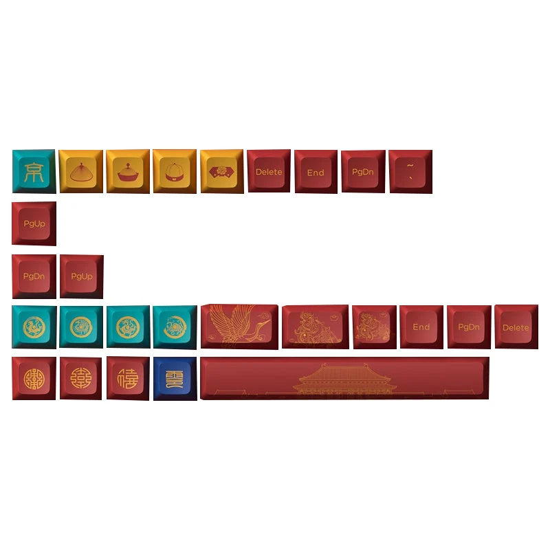 Akko World Tour Beijing Keycap Set JDA Profile 135 Keys