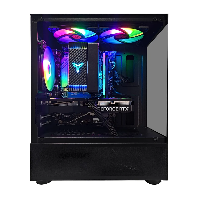 Alpha Reyna Black Desktop Gaming PC | Intel i5 12400F | 16GB RAM | 512GB SSD | RTX 4060 | Windows 11 Pro