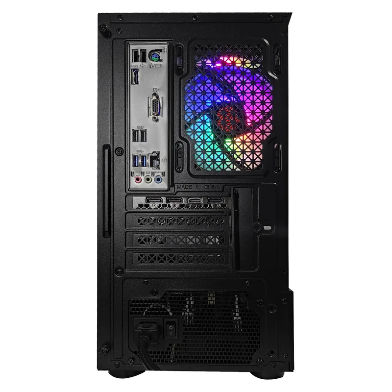 Alpha Reyna Black Desktop Gaming PC | Intel i5 12400F | 16GB RAM | 512GB SSD | RTX 4060 | Windows 11 Pro