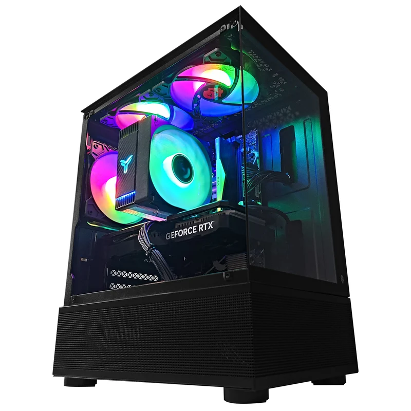 Alpha Reyna Black Desktop Gaming PC | Intel i5 12400F | 16GB RAM | 512GB SSD | RTX 4060 | Windows 11 Pro
