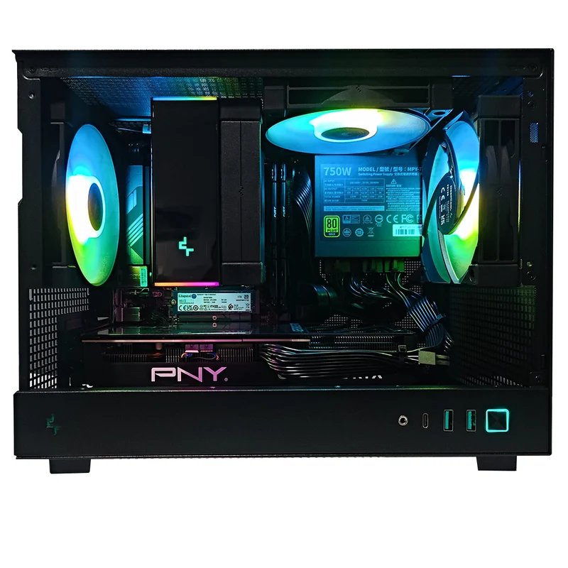 Aurora CH160 Black Desktop Gaming PC | AMD Ryzen 5 7500F | 32GB RAM | 1TB SSD | RTX 4070 | Windows 11 Pro