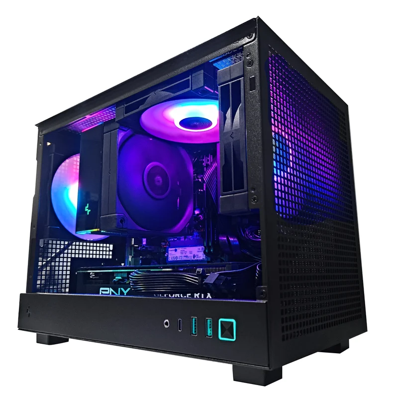 Aurora CH160 Black Desktop Gaming PC | AMD Ryzen 5 7500F | 32GB RAM | 1TB SSD | RTX 4070 | Windows 11 Pro