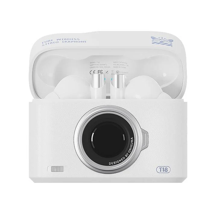 Onikuma T18 Dual Microphone ENC Noise Reduction Wireless Earphones with Translation Function (Off-White)