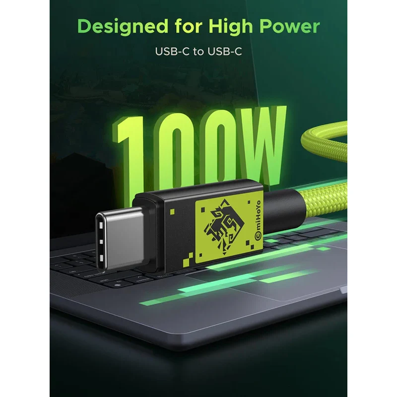 Ugreen USB-C to USB-C 100W PD Fast Charging Cable Genshin Impact Ed. - 1M (L512/45063GI)