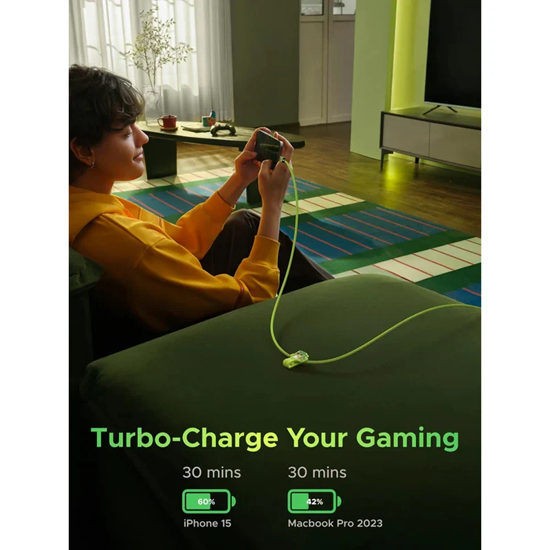 Ugreen USB-C to USB-C 100W PD Fast Charging Cable Genshin Impact Ed. - 1M (L512/45063GI)