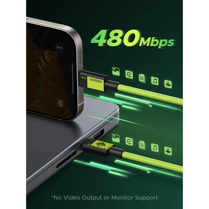 Ugreen USB-C to USB-C 100W PD Fast Charging Cable Genshin Impact Ed. - 1M (L512/45063GI)