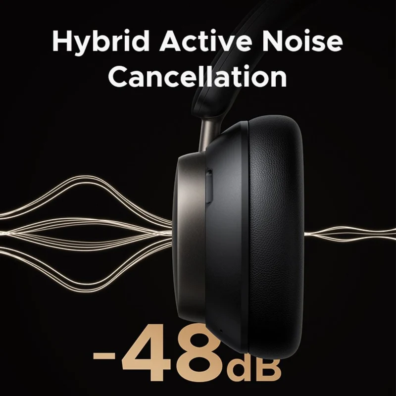 Ugreen Studio Pro Hybrid Active Noise-Cancelling Headphones (Black, White)